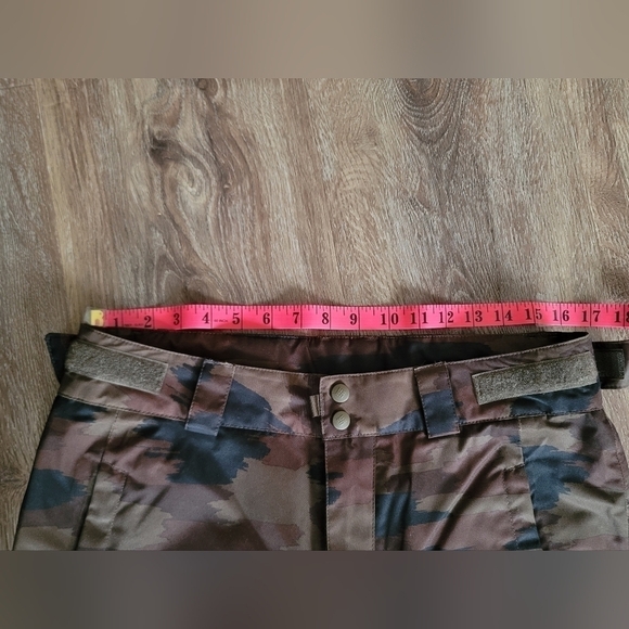 Columbia Snow Pants Omnitech Size S Brown Camouflage #702 - Picture 14 of 16